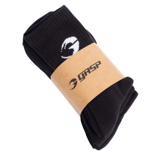 Gasp Gasp crew socks 3 p Black / L
