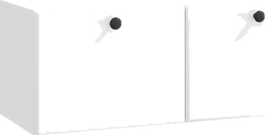 Vegghengt TV skap 78,5 x 31 x 30 cm Høgglans hvit