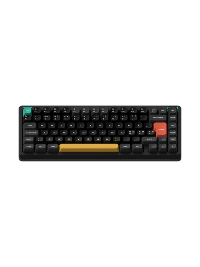 NuPhy Halo75 V2 Trådløst Gamingtastatur Obsidian Black Raspberry Nordisk