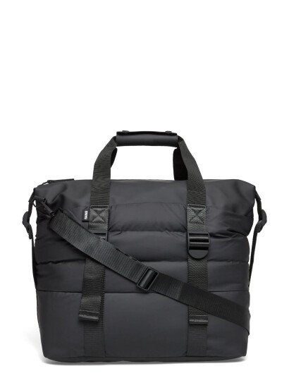 Rains Puffer Mix Weekend Bag Small W3 - Black - ONE SIZE Rains Puffer Mix Weekend Bag Small W3 - Black - ONE SIZE