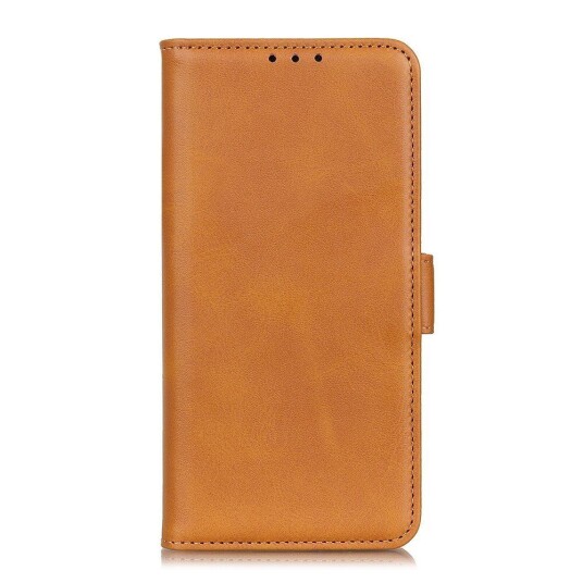 INCOVER Samsung Galaxy S22 Flip Deksel i Mykt Skinn med Lommebok - Brun