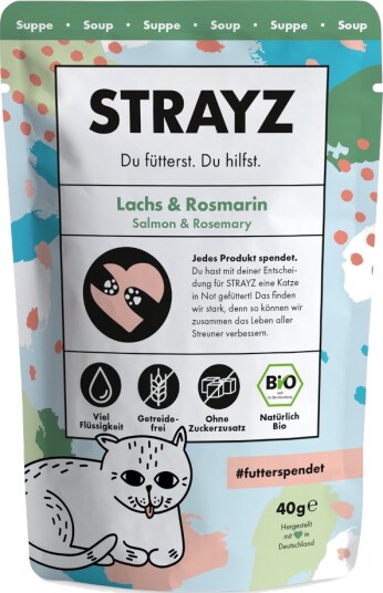 Strayz Våtfôr Øko Suppe Økologisk Laks & Økologisk Rosmarin 14 X 40 G Strayz Våtfôr Øko Suppe Økologisk Laks & Økologisk Rosmarin 14 X 40 G