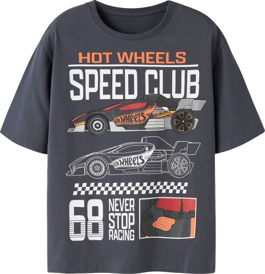 Name It Nkmsiddi Hotwheels Ss Nreg Top Box Mat   Navy   134 140