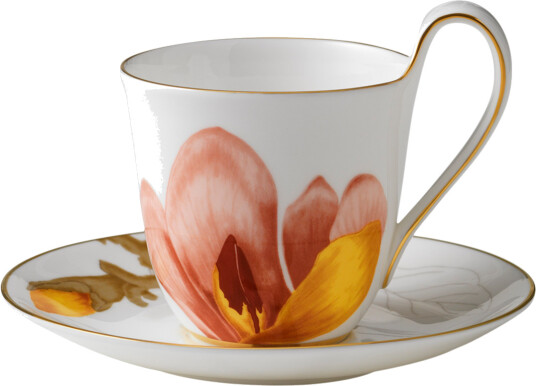 Royal Copenhagen Flora kopp og skål magnolia