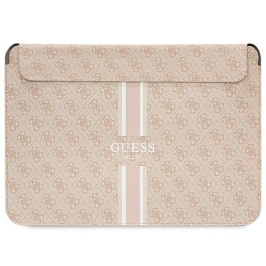 Veske Guess laptopveske GUCS14P4RPSP rosa Sleeve 4G Stripes