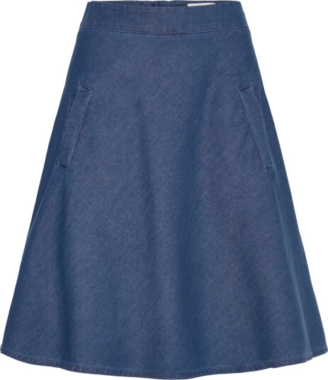 Mads Nørgaard Soft Denim Stelly Skirt - Blue - 36