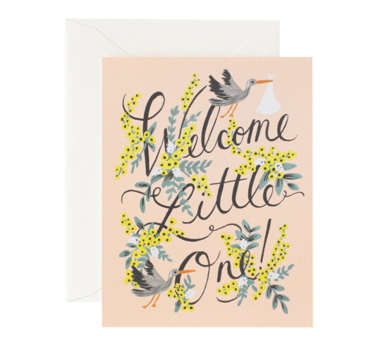 Rifle Paper Co. Babykort Welcome Little One