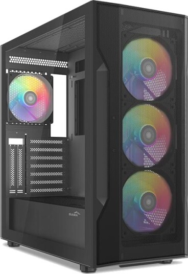 Sama S40 ATX Midt-Tårn Kabinett Svart Sama S40 ATX Midt-Tårn Kabinett Svart