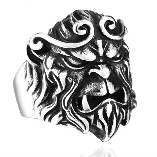 Angry Beast menns ring i rustfritt stål.