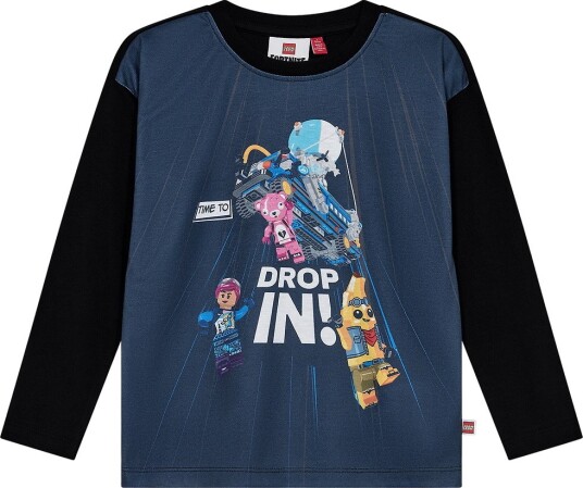 LEGO® Fortnite Genser   LWTaj 707   Mørkeblå m. Trykk   LEGO® Wear   6 år (116)   Genser Marineblå Svart