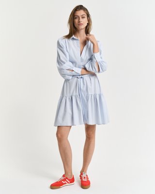 GANT Reg Classic Poplin Striped Dre Fresh Blue 42 GANT Reg Classic Poplin Striped Dre Fresh Blue 42