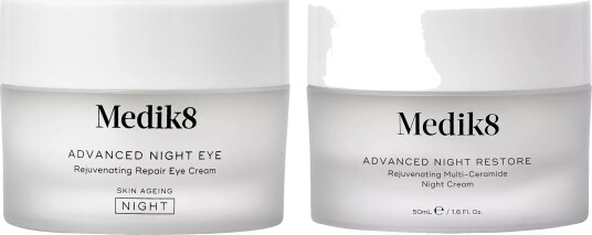 Medik8 Night Bundle Eye 15 ml & Restore 50 ml Medik8 Night Bundle Eye 15 ml & Restore 50 ml