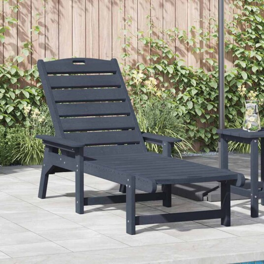 Solstol Mørk blå 53x162x98.5 cm HDPE Solstol Mørk blå 53x162x98.5 cm HDPE