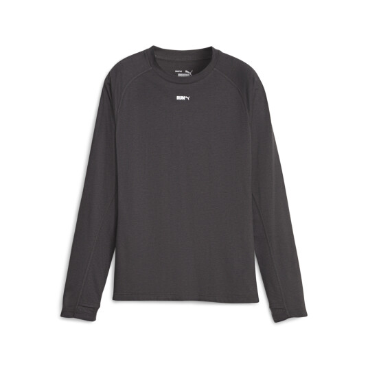 Puma Run LS Tee, Dame Flat Dark Gray XL