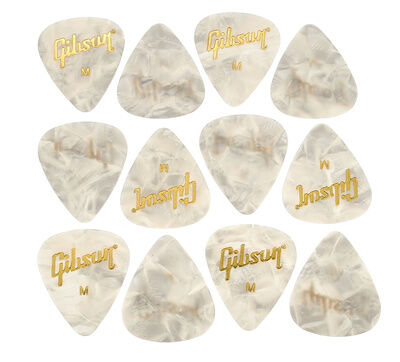 Gibson Perloid Picks Medium 12pc Gibson Perloid Picks Medium 12pc