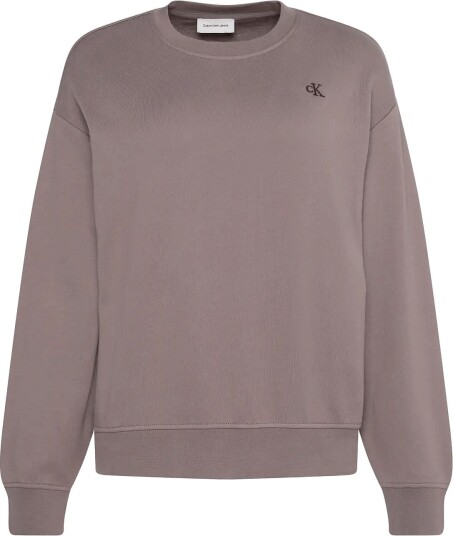 Calvin Klein Jeans Ls Rlxd Monogram French Terry Cr Grey M