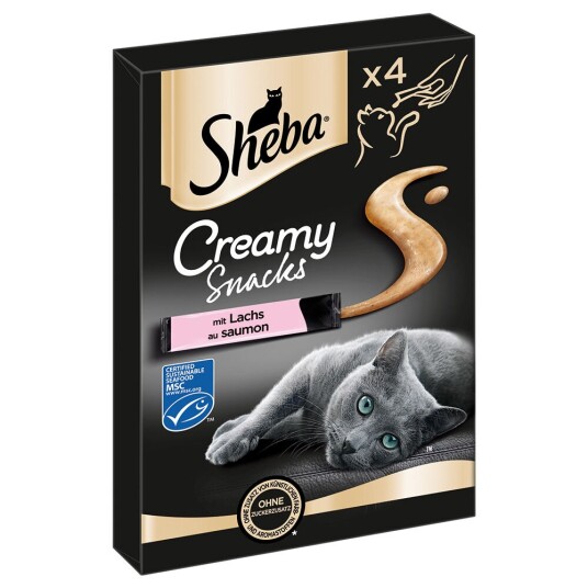 Sheba Creamy Snacks 20 X 12 G Laks