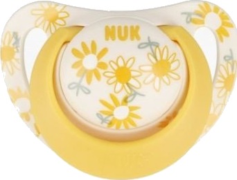 Nuk 442561 Star Silikonsmokk 18-36 mnd Gul