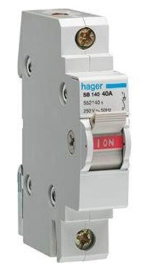 Hager Changeover 1 pole 16a 1-2 (3250615510716)