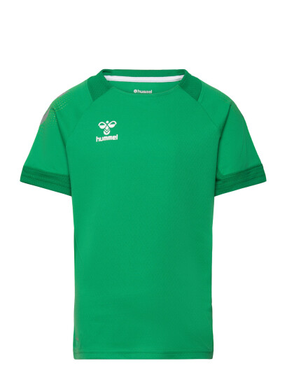 Hummel Hmllead S/S Poly Jersey Kids - Green - 140