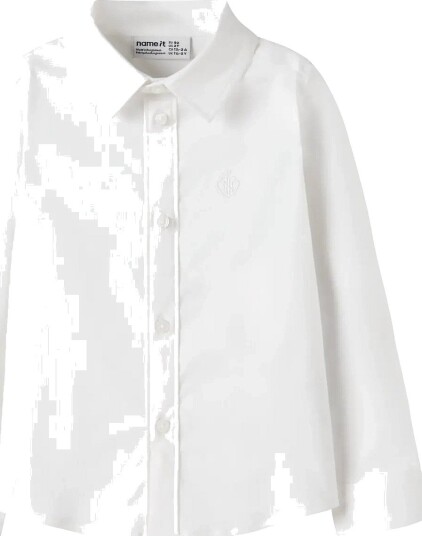 name it Nmmrefrik Ls Shirt BRIGHT WHITE 104