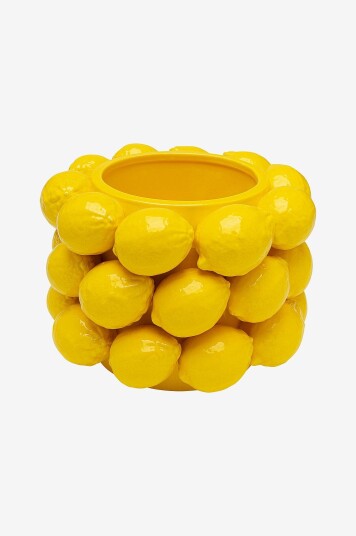 KARE Design Vase Lemon Juice 19cm Gul KARE Design Vase Lemon Juice 19cm Gul