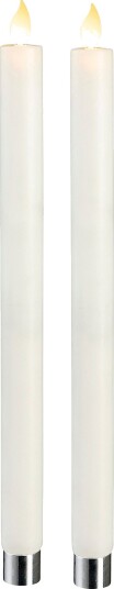 Star Trading Antikklys LED 2 pk 30 cm Hvit