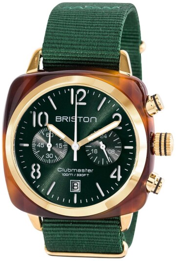 Briston Herreklokke 15140.PYA.T.10.NBG Classic Grønn/Tekstil