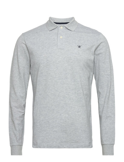 Hackett London Slim Fit Logo Ls - Grey - XXL