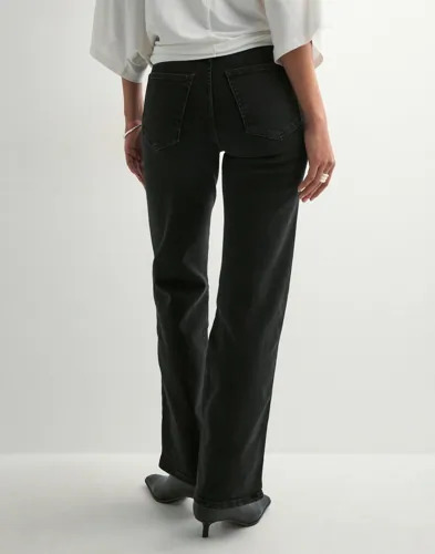 Dr Denim Svart Moxy Straight