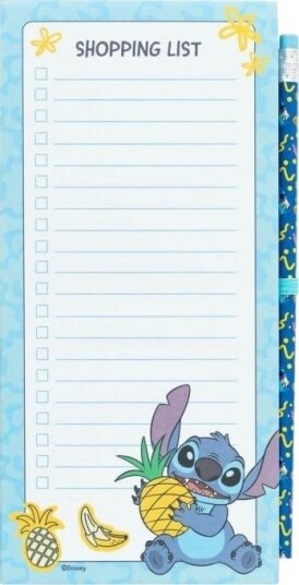 Disney Stitch Tropical Magnetisk Notatbok / Handleliste Til Kjøleskap + Blyant (10 X 21 Cm) Disney Stitch Tropical Magnetisk Notatbok / Handleliste Til Kjøleskap + Blyant (10 X 21 Cm)