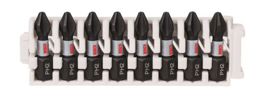 Bosch Impact Control skrutrekkerbits, pakke med 8 deler, 8xPH2 Bosch Impact Control skrutrekkerbits, pakke med 8 deler, 8xPH2