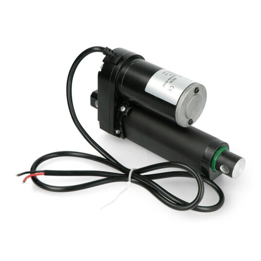 Lineær aktuator 3500N 3mm/s 12V slaglengde 5cm