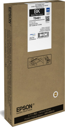 Epson T9461 - Størrelse XXL - sort - original - blækpatron - Blekkpatron Svart