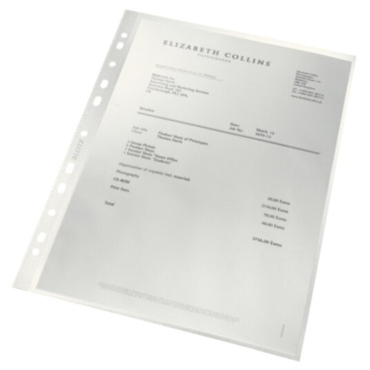 Lomme Leitz re:cycle 90my A4 Klar Pk/100 Lomme Leitz re:cycle 90my A4 Klar Pk/100