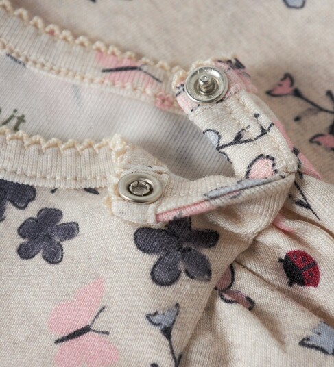 Name It Body I/e NbfKamelia Peyote Melange Name It 1½ år 86 Langermet Body Beige