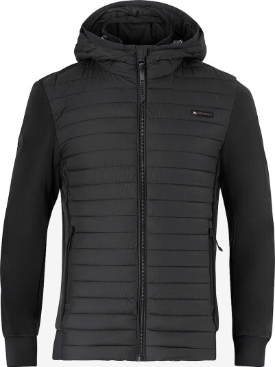 Superdry Jakke Hood Storm Fleece Hybrid Jkt Svart