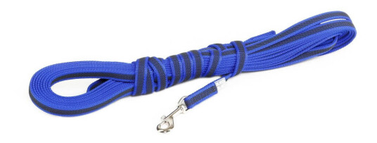 Julius-K9 Color & Gray® 14 Mm Super-Grip Lenke Med Håndtak Blå 10 M Julius-K9 Color & Gray® 14 Mm Super-Grip Lenke Med Håndtak Blå 10 M