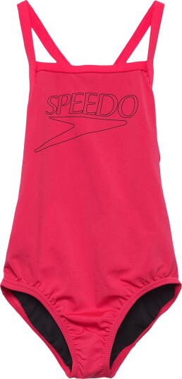 Speedo Endurance+ Logo Thinstrap Swimsuit POST IT PINK 16