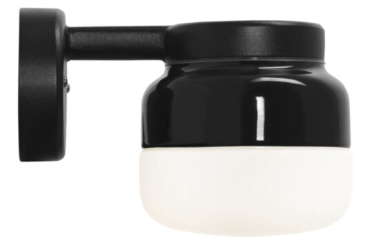 Ohm Wall Vegglampe LED GX53 Svart 140/150 Opalglass IP44