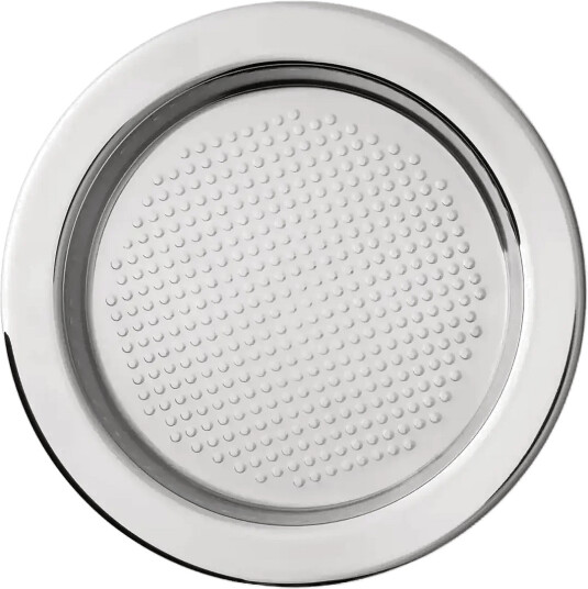 Alessi Bottle Coaster In Matte Steel With Mirror Polished Edge 2 Pieces Silver ONE SIZE