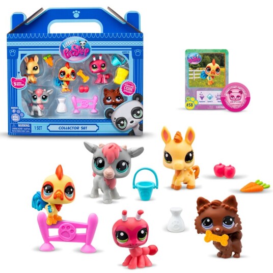 Littlest Petshop S1 Collector Sett #56-60 - Farm Besties Littlest Petshop S1 Collector Sett #56-60 - Farm Besties