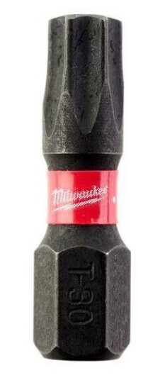 Milwaukee SHOCKWAVE TX30 Bits 25-pakning for Elektroverktøy