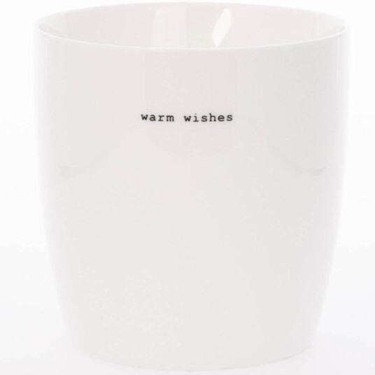 Sögne Home Krus big warm wishes 45 cl hvit Sögne Home Krus big warm wishes 45 cl hvit