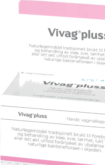 Vivag Pluss Vaginalkapsler 8 stk. Vivag Pluss Vaginalkapsler 8 stk.
