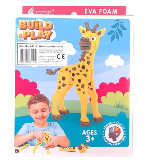 Sunta Eva Foam DIY Skum Byggesett Sjiraff