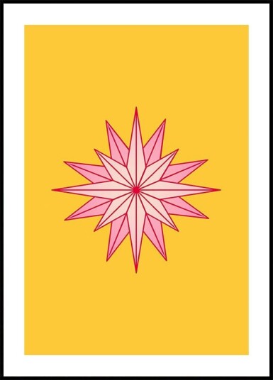 Christmas Star No.2 Poster Plakat / 40x50cm