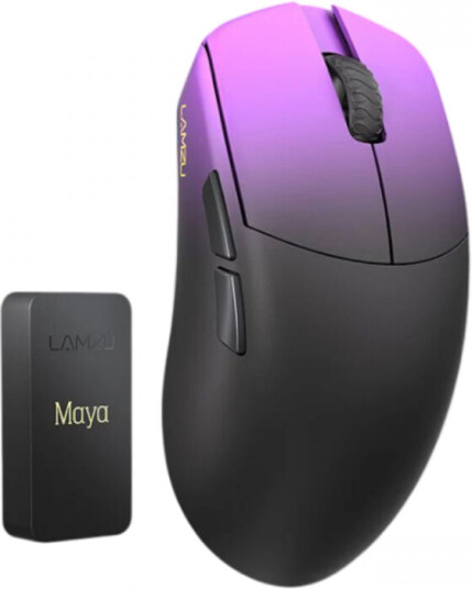 Lamzu Maya 8k Trådløs Gamingmus Purple Shadow [Chion Edition]
