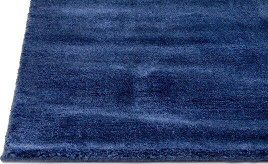 Recycled PET with viscose look navy Størrelse: 70 x 300 cm