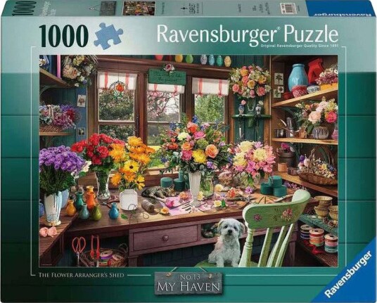 Ravensburger Puslespill 1000 brikker My Haven Blomsterdekorat??r